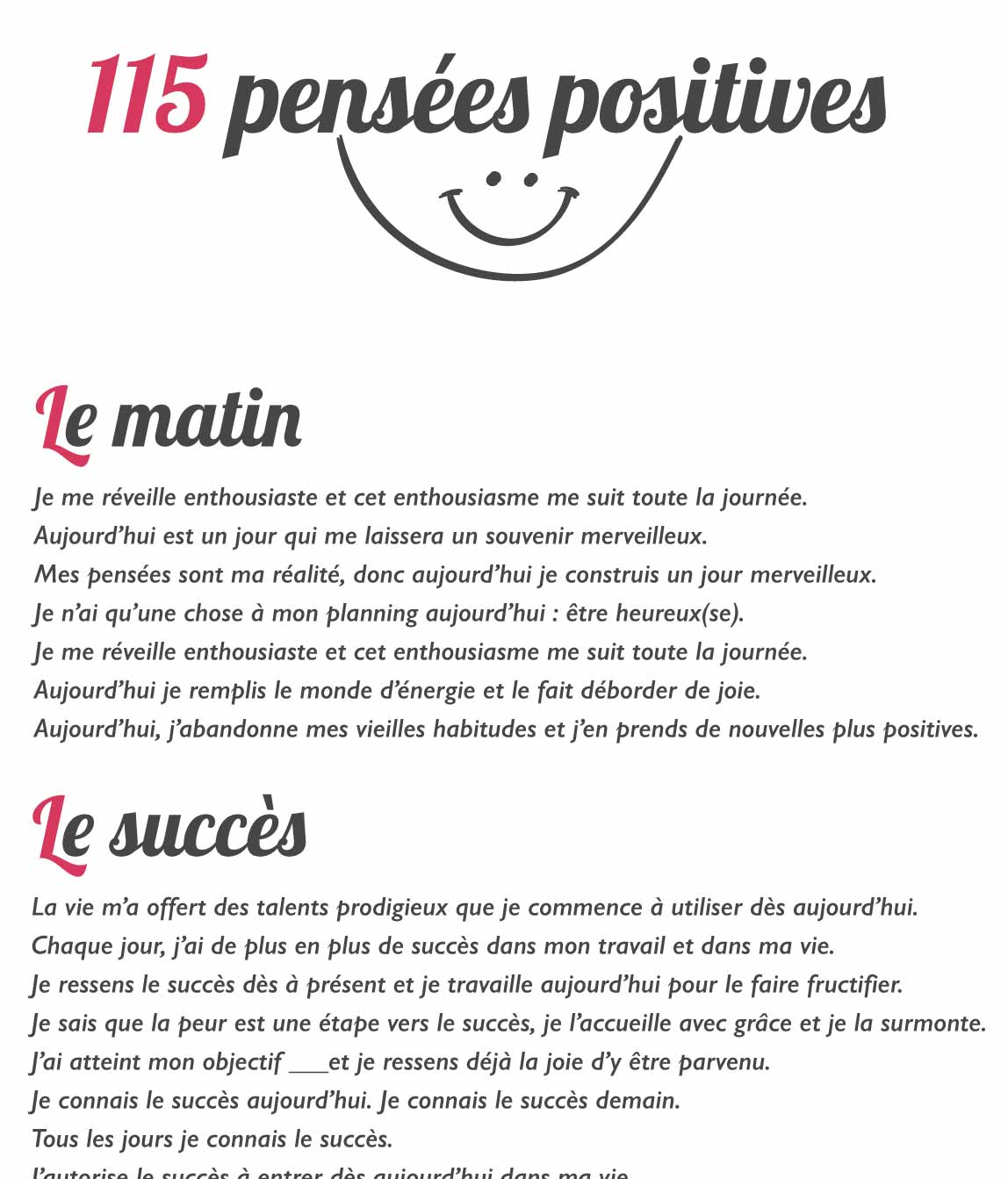 Pensées positives au quotidien - Partage de N@t