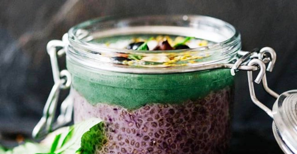 Pudding à la spiruline